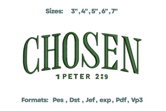 Chosen 1 Peter 2:9 Bible Embroidery Review