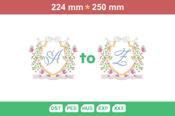 Floral Crest Monogram A-Z Set Review